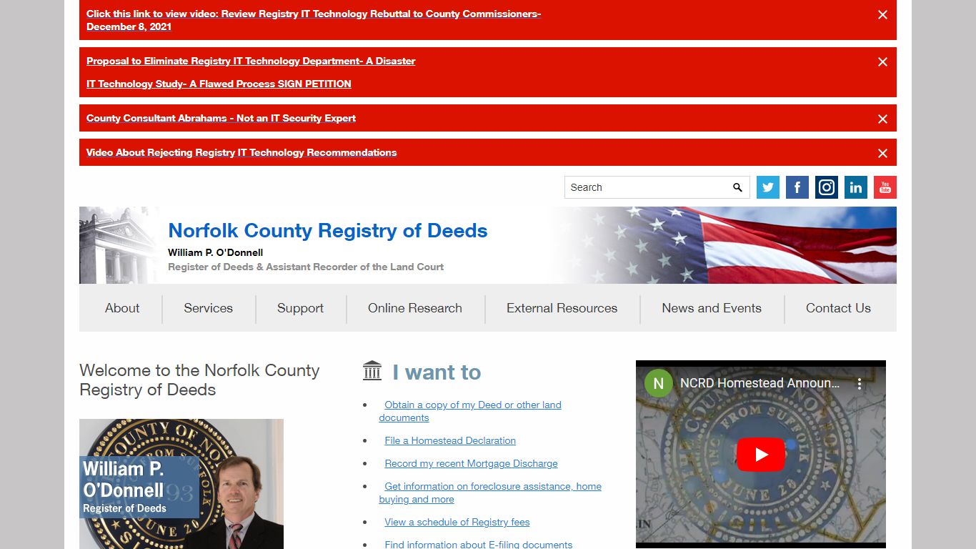 Norfolk County Registry of Deeds - Norfolk County, MA